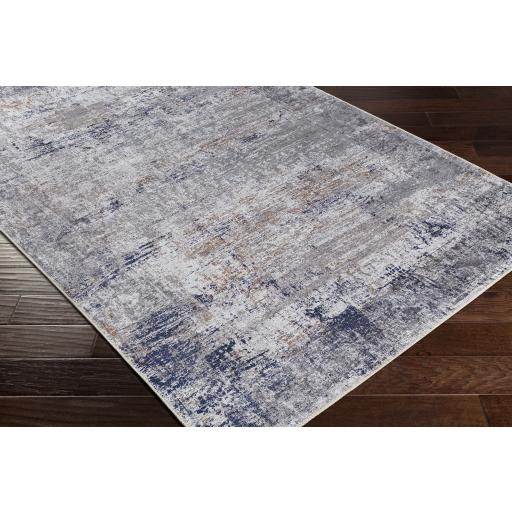 Surya Tahmis THI-2708 Charcoal Dark Blue 2' x 2'11" Rug