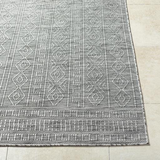 Surya Terrace TRC-2302 Black Cream 2' x 2'11" Rug