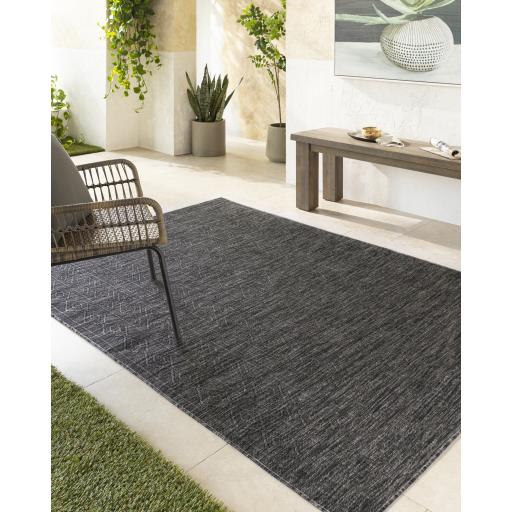 Surya Terrace TRC-2303 Black 2' x 2'11" Rug