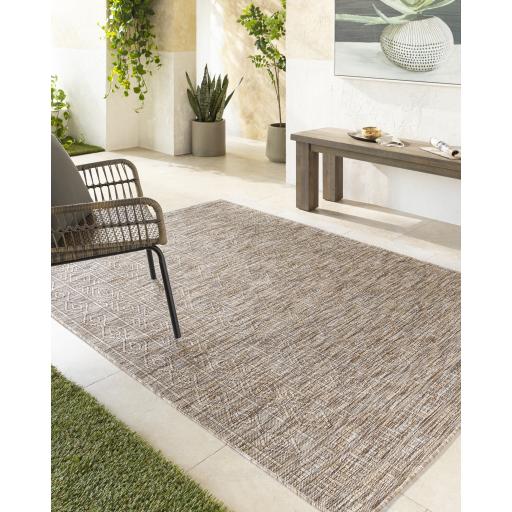 Surya Terrace TRC-2304 Cream Mustard 2' x 2'11" Rug