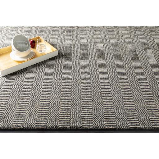 Surya Teton TET-1002 Charcoal Deep Teal 2' x 3' Rug