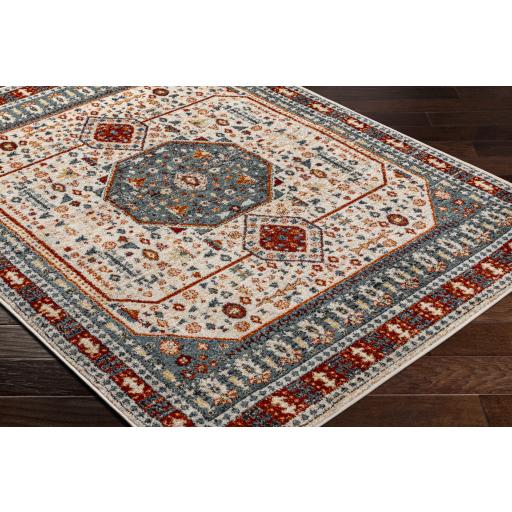 Surya Tevazu TVZ-2338 Burgundy Dark Blue 6'7" x 9' Rug