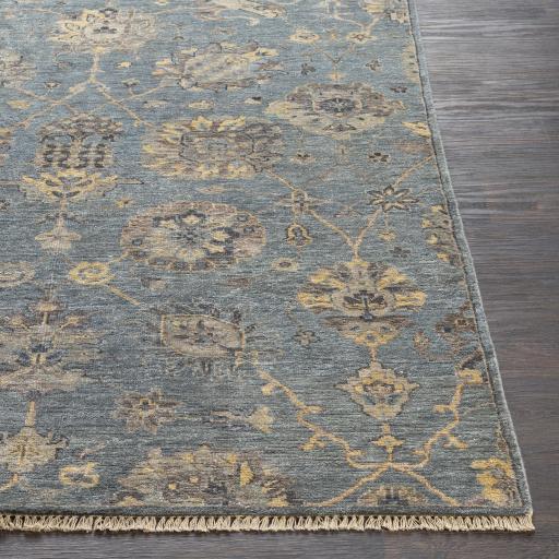 Surya Theodora THO-3006 Aqua Charcoal 2' x 3' Rug