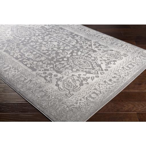 Surya Tibetan TBT-2300 Charcoal Ivory 7'10" Square Rug