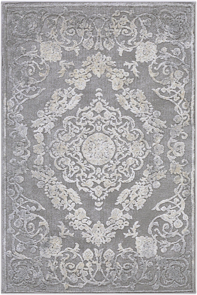 Surya Tibetan TBT-2301 Charcoal Light Beige 7'10" Square Rug