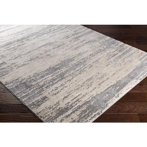 Surya Tibetan TBT-2304 Charcoal Light Beige 7'10" Square Rug