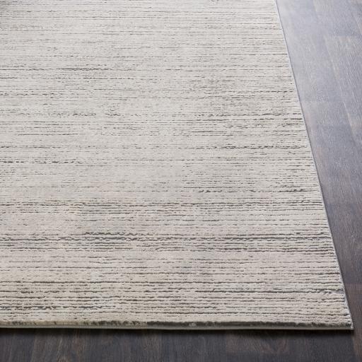 Surya Tibetan TBT-2308 Charcoal Ivory 2' x 2'11" Rug