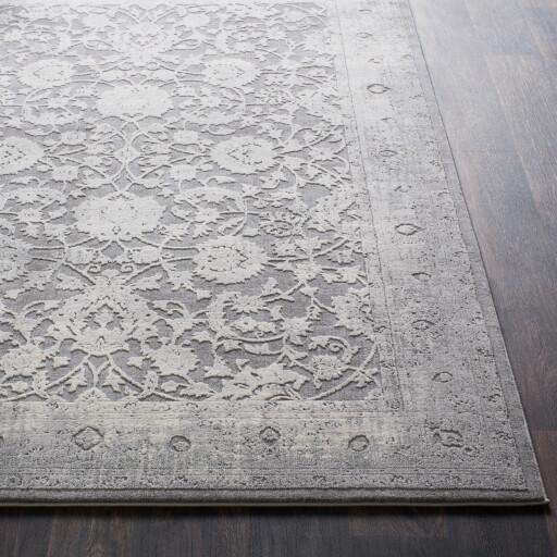 Surya Tibetan TBT-2309 Charcoal Ivory 7'10" Square Rug