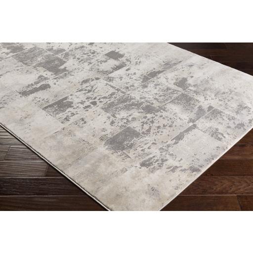 Surya Tibetan TBT-2312 Charcoal Light Beige 7'10" Square Rug