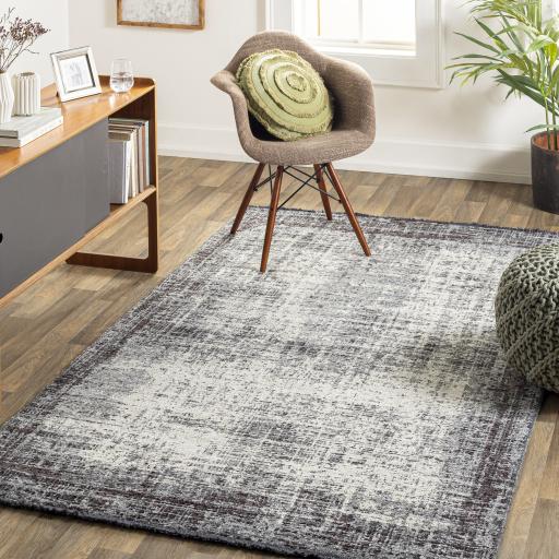 Surya Toscana TCN-2303 Charcoal Cream 2'6" x 7'3" Rug