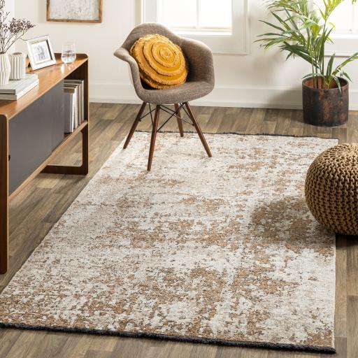 Surya Toscana TCN-2306 Charcoal Cream 2'6" x 7'3" Rug