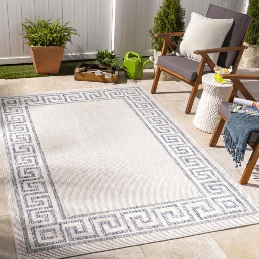 Surya Tuareg TRG-2379 Cream Dark Blue 9'2" x 12' Rug