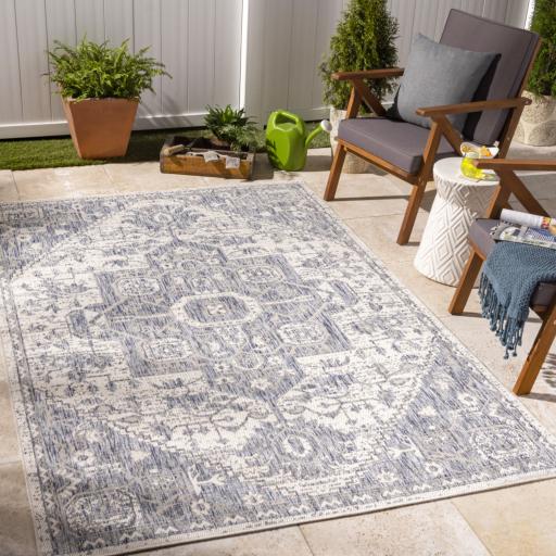 Surya Tuareg TRG-2391 Cream Dark Blue 9'2" x 12' Rug