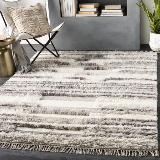 Surya Tulum TMU-2301 Cream Dark Brown 2' x 3' Rug