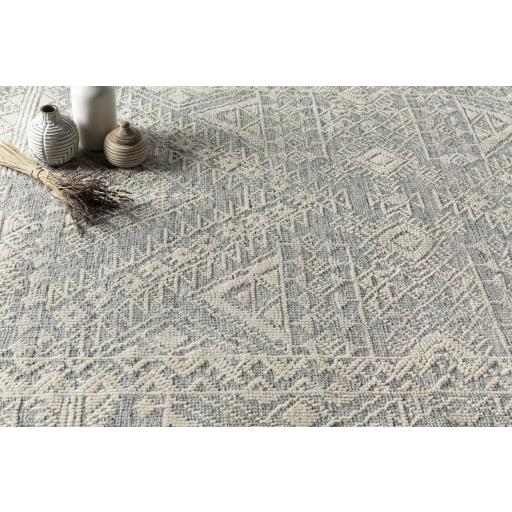 Surya Tunus TUN-2306 Ink Blue Light Beige 6' x 9' Rug