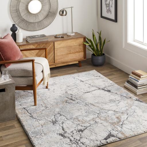 Surya Tuscany TUS-2314 Charcoal Gray 5'3" x 7'3" Rug