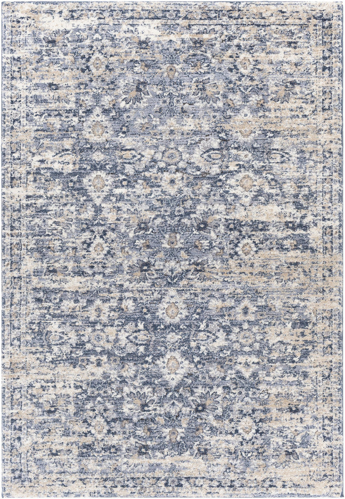 Surya Tuscany TUS-2320 Charcoal Cream 7'10" Square Rug