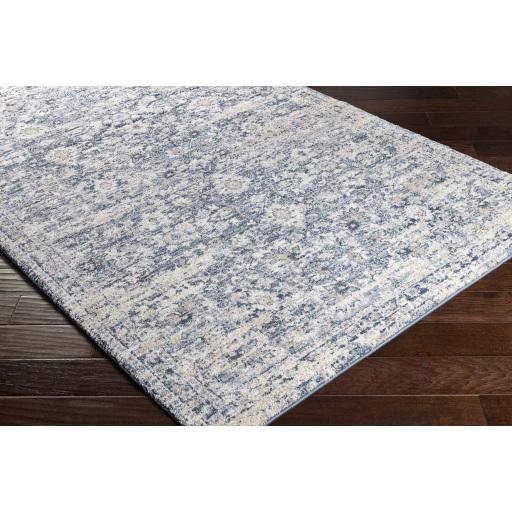 Surya Tuscany TUS-2320 Charcoal Cream 7'10" Square Rug