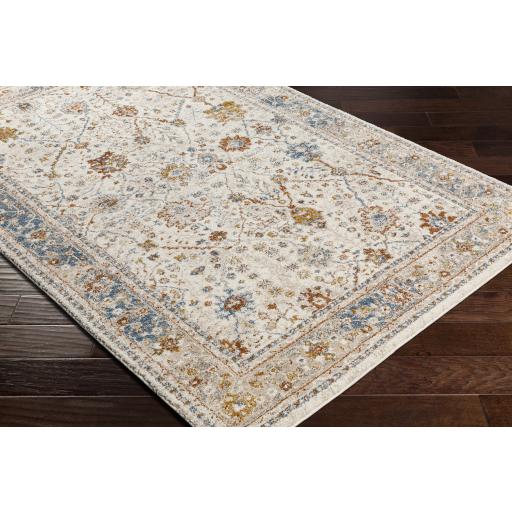 Surya Tuscany TUS-2330 Blue Bright Yellow 7'10" Square Rug