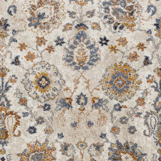 Surya Tuscany TUS-2332 Blue Bright Yellow 7'10" Square Rug