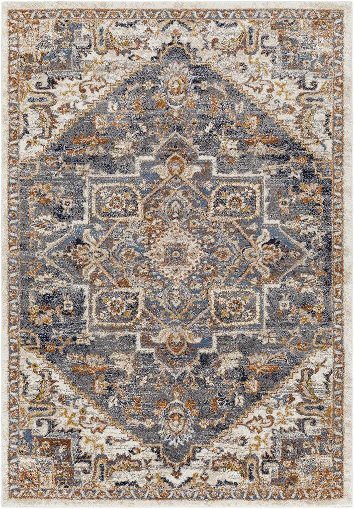 Surya Tuscany TUS-2334 Blue Brown 7'10" Square Rug