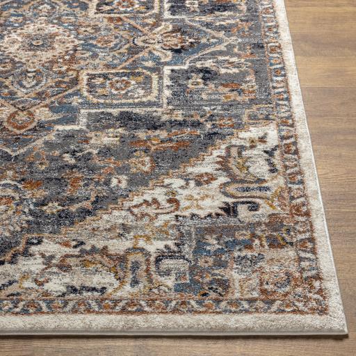 Surya Tuscany TUS-2334 Blue Brown 7'10" Square Rug