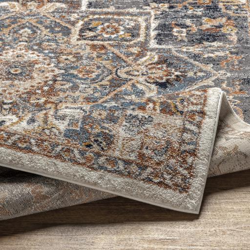 Surya Tuscany TUS-2334 Blue Brown 7'10" Square Rug