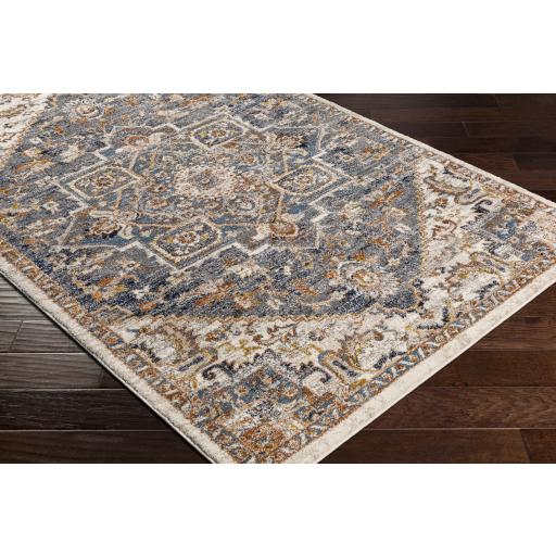 Surya Tuscany TUS-2334 Blue Brown 7'10" Square Rug