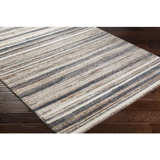 Surya Tuscany TUS-2340 Black Blue 7'10" Square Rug