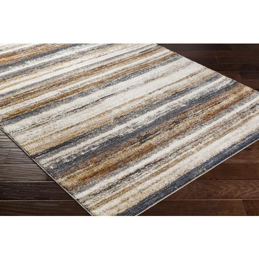 Surya Tuscany TUS-2341 Black Blue 7'10" Square Rug