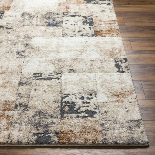 Surya Tuscany TUS-2342 Black Camel 7'10" Square Rug