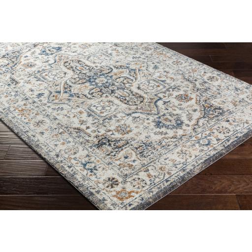 Surya Tuscany TUS-2343 Black Blue 7'10" Square Rug