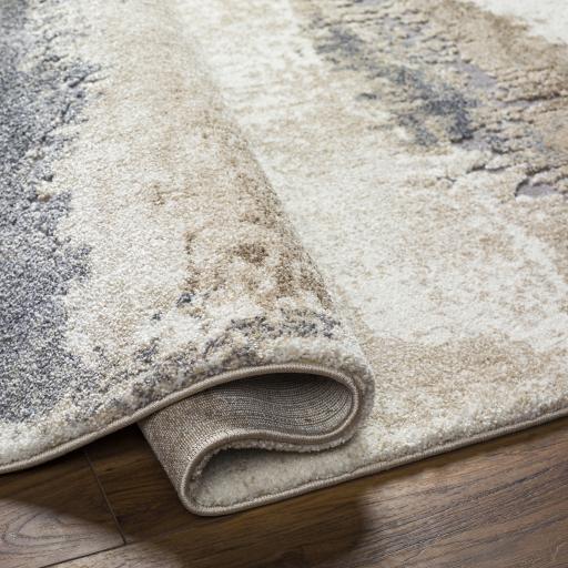 Surya Tuscany TUS-2344 Beige Charcoal 7'10" Square Rug