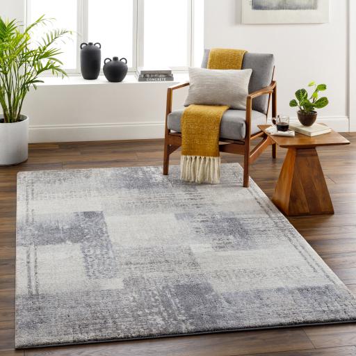 Surya Tuscany TUS-2348 Beige Charcoal 7'10" Square Rug