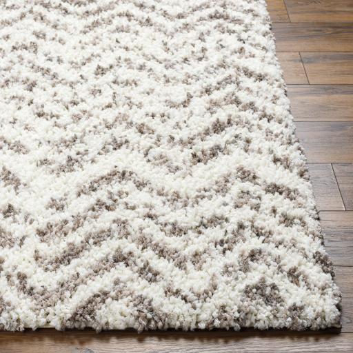 Surya Ultra Shag UTG-2306 Gray White 5'3" x 7' Rug