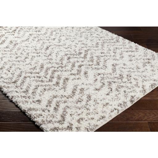 Surya Ultra Shag UTG-2306 Gray White 5'3" x 7' Rug