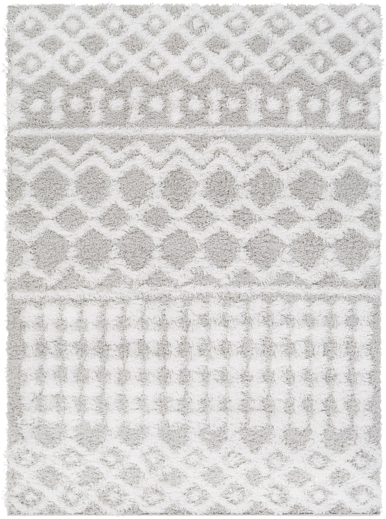 Surya Urban Shag USG-2310 Light Gray White 2' x 2'11" Rug