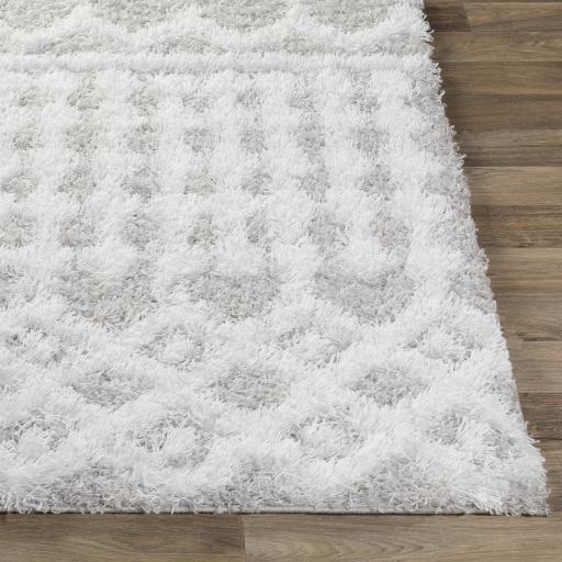 Surya Urban Shag USG-2310 Light Gray White 2' x 2'11" Rug