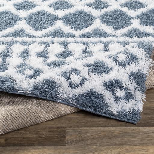 Surya Urban Shag USG-2311 Denim White 2' x 2'11" Rug