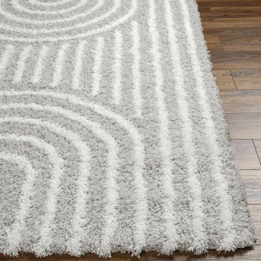 Surya Urban Shag USG-2314 Light Gray White 5'3" x 7'3" Rug