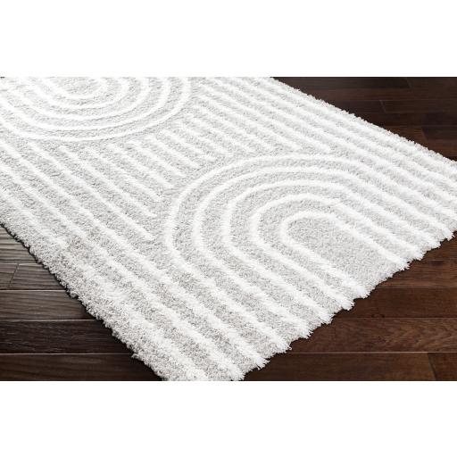 Surya Urban Shag USG-2314 Light Gray White 5'3" x 7'3" Rug