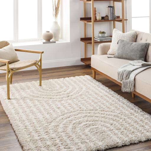 Surya Urban Shag USG-2315 Ivory Light Beige 5'3" x 7'3" Rug