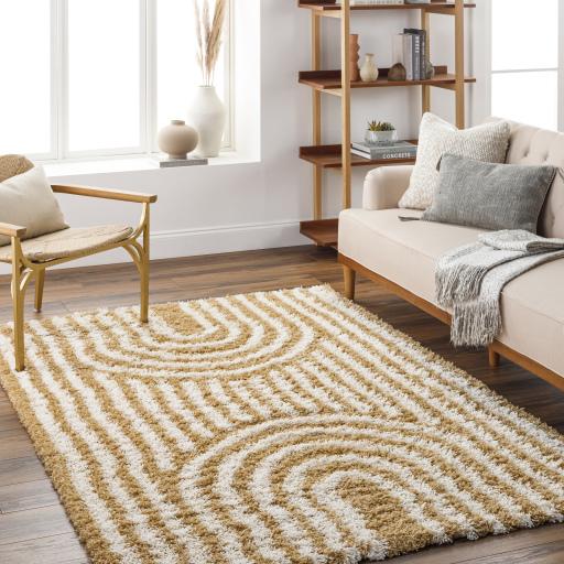 Surya Urban Shag USG-2316 Camel Ivory 5'3" x 7'3" Rug