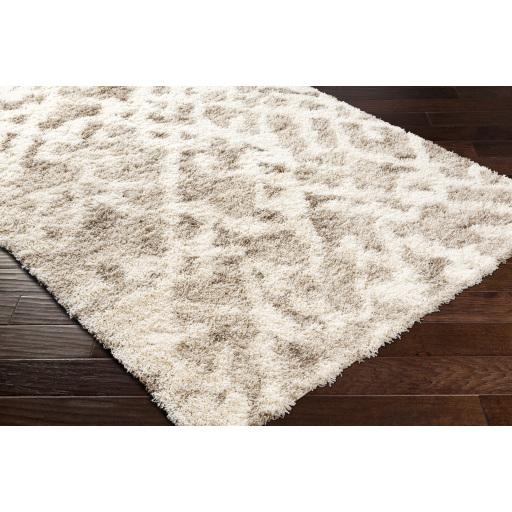 Surya Urban Shag USG-2323 Ivory Light Beige 5'3" x 7'3" Rug