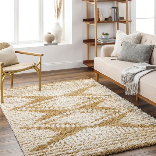 Surya Urban Shag USG-2327 Camel Ivory 5'3" x 7'3" Rug