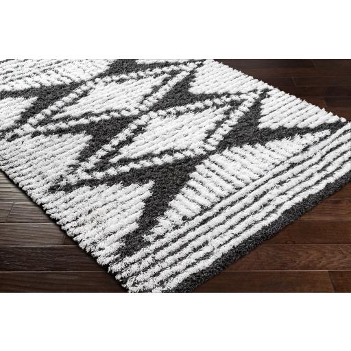 Surya Urban Shag USG-2329 Black White 7'10" x 10'2" Rug