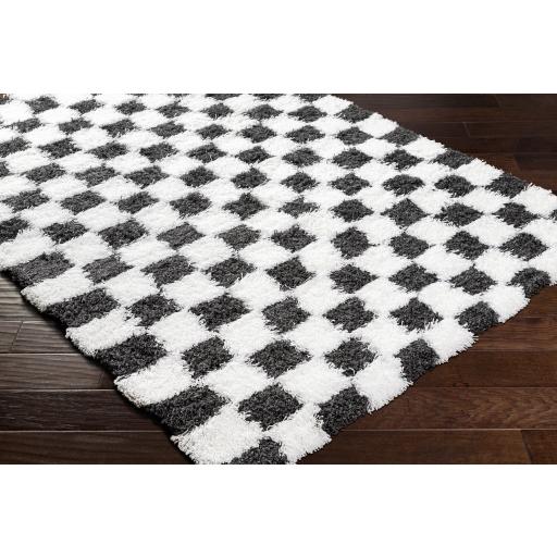 Surya Urban Shag USG-2330 Black White 6'7" x 9'6" Rug