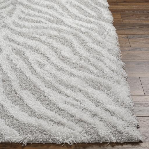 Surya Urban Shag USG-2331 Light Gray White 6'7" x 9'6" Rug