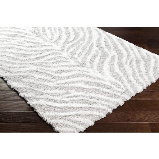 Surya Urban Shag USG-2331 Light Gray White 6'7" x 9'6" Rug