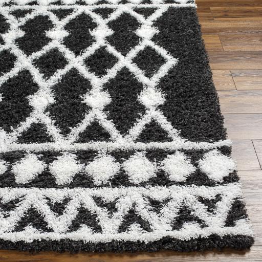 Surya Urban Shag USG-2338 Black White 7'10" x 10'2" Rug